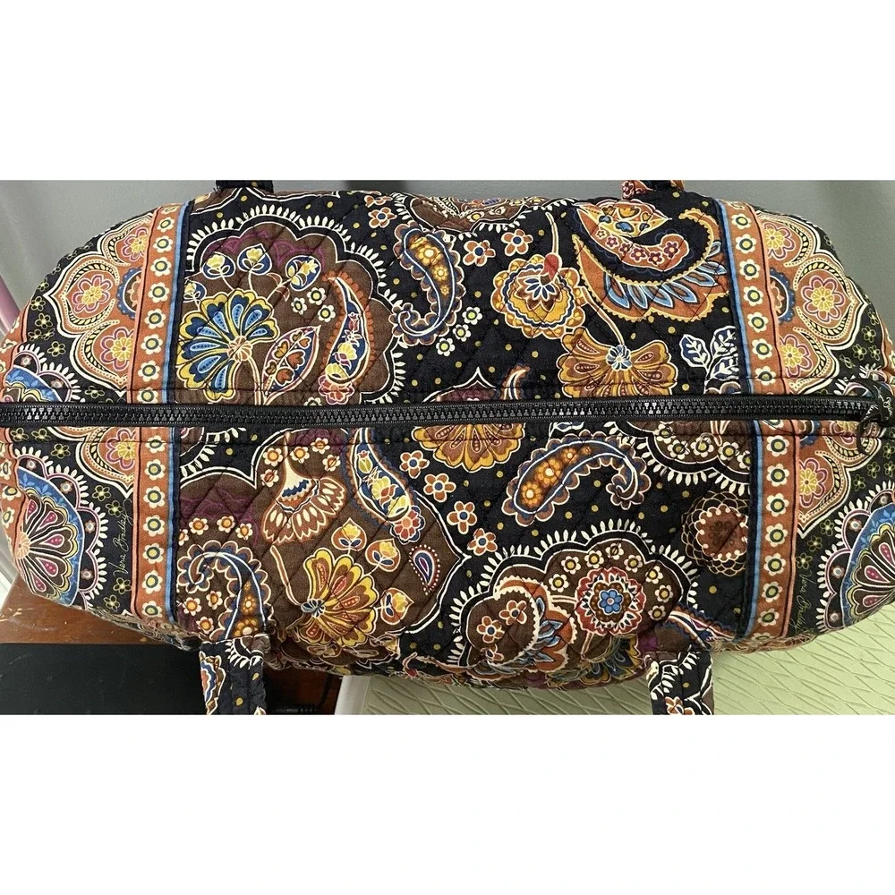 Vera Bradley Retired KENSINGTON Large Tote Overnight Vaca Duffle Bag 16x9x9